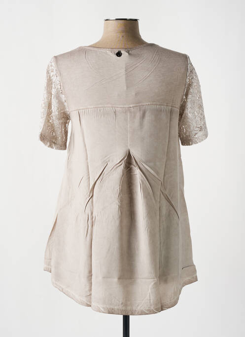 Blouse taupe MALOKA pour femme