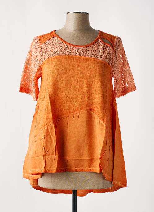 T-shirt orange MALOKA pour femme