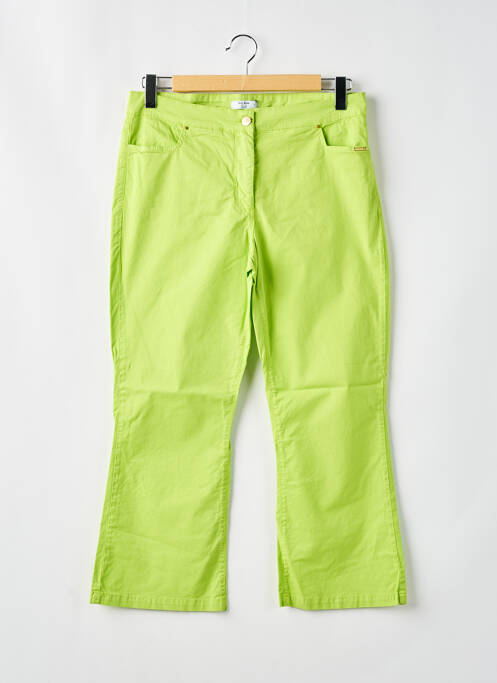 Pantalon droit vert PAUL BRIAL pour femme
