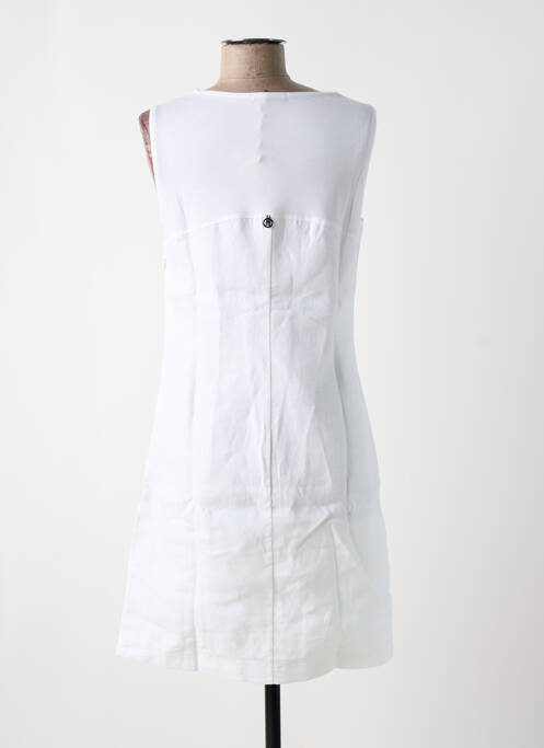 Robe mi-longue blanc MALOKA pour femme