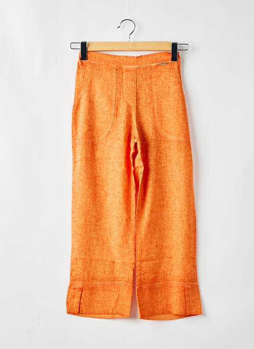 Pantalon droit orange MALOKA pour femme