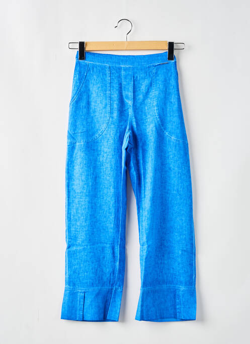 Pantalon droit bleu MALOKA pour femme