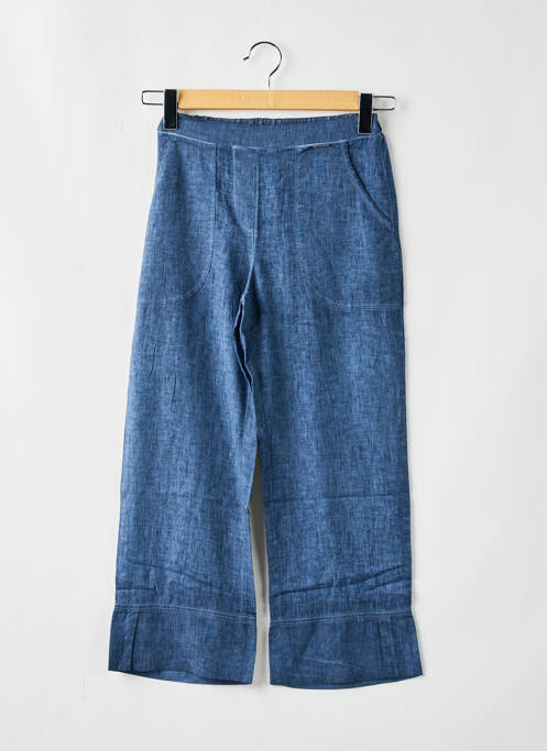 Pantalon droit bleu MALOKA pour femme
