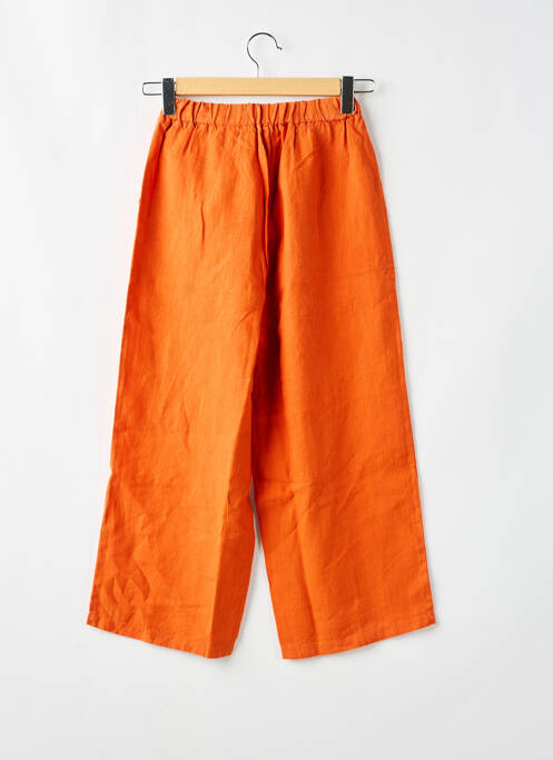 Pantalon droit orange MALOKA pour femme
