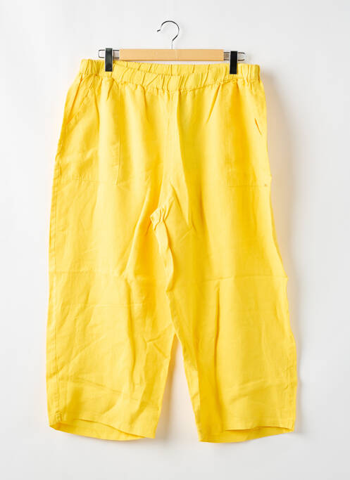 Pantalon droit jaune MALOKA pour femme