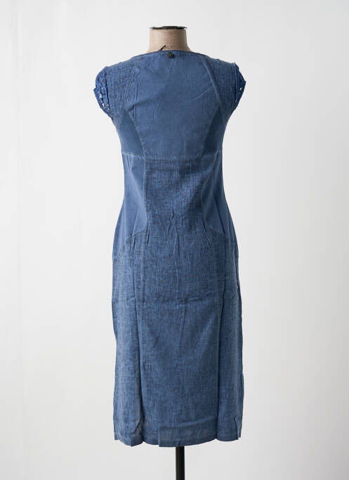 Robe mi-longue bleu MALOKA femme