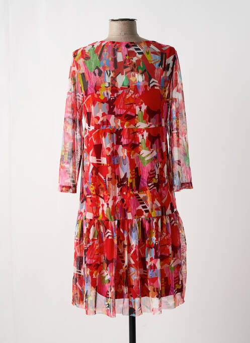 Robe mi-longue rouge MALOKA pour femme