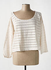 T-shirt ecru G!OZE pour femme seconde vue