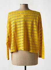 T-shirt jaune G!OZE pour femme seconde vue