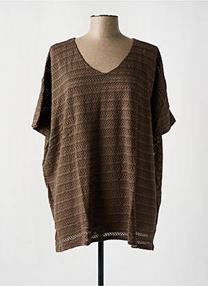 T-shirt taupe G!OZE femme