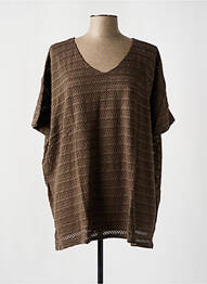 T-shirt taupe G!OZE femme