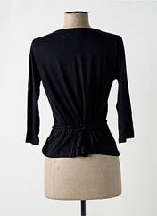 Gilet cache-cœur noir PAUL BRIAL pour femme seconde vue