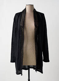 Gilet manches longues noir PAUL BRIAL femme