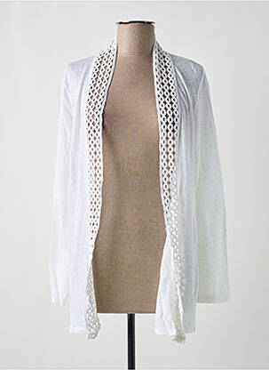 Gilet manches longues blanc PAUL BRIAL femme