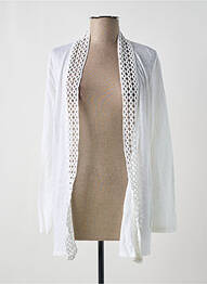 Gilet manches longues blanc PAUL BRIAL femme