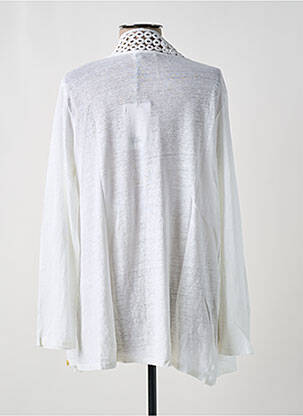 Gilet manches longues blanc PAUL BRIAL femme