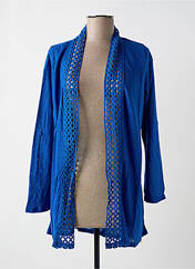 Gilet manches longues bleu PAUL BRIAL pour femme seconde vue
