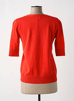 Gilet manches courtes orange PAUL BRIAL femme