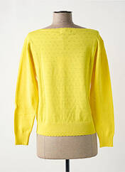 Gilet manches longues jaune PAUL BRIAL pour femme seconde vue
