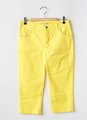 Pantacourt jaune PAUL BRIAL femme