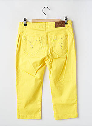 Pantacourt jaune PAUL BRIAL femme