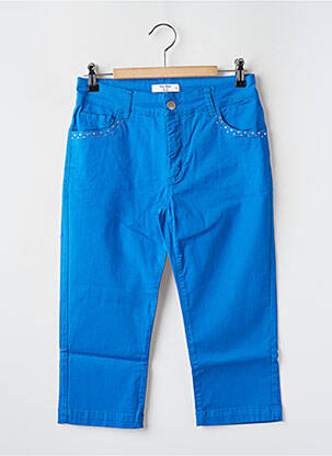 Pantacourt bleu PAUL BRIAL femme