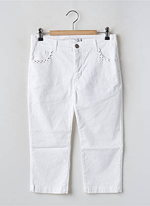 Pantacourt blanc PAUL BRIAL femme