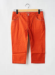 Pantacourt orange PAUL BRIAL femme