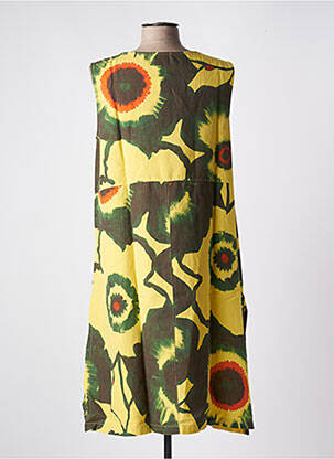 Robe mi-longue jaune G!OZE femme