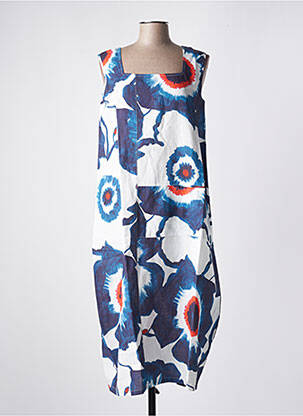 Robe mi-longue blanc G!OZE femme