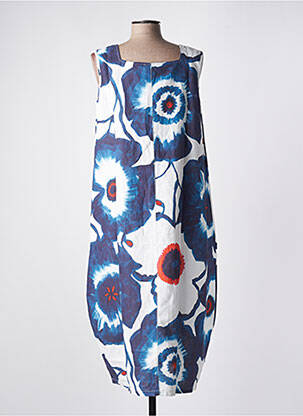 Robe mi-longue blanc G!OZE femme