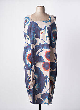 Robe mi-longue bleu G!OZE femme