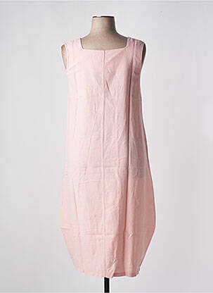 Robe mi-longue rose G!OZE femme