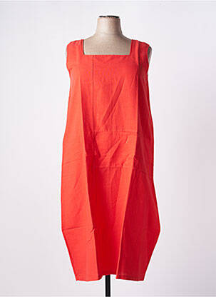 Robe mi-longue rouge G!OZE femme