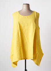 Tunique sans manche jaune G!OZE pour femme seconde vue