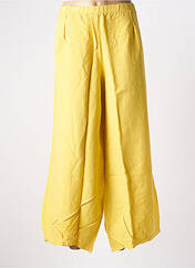 Pantalon flare jaune G!OZE pour femme seconde vue
