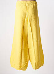 Pantalon flare jaune G!OZE pour femme seconde vue