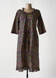 Robe mi-longue noir G!OZE femme