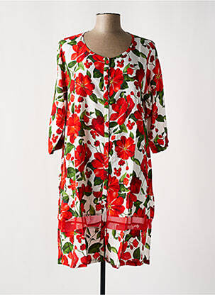 Robe mi-longue rouge G!OZE femme