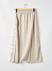 Jupe mi-longue beige G!OZE pour femme seconde vue