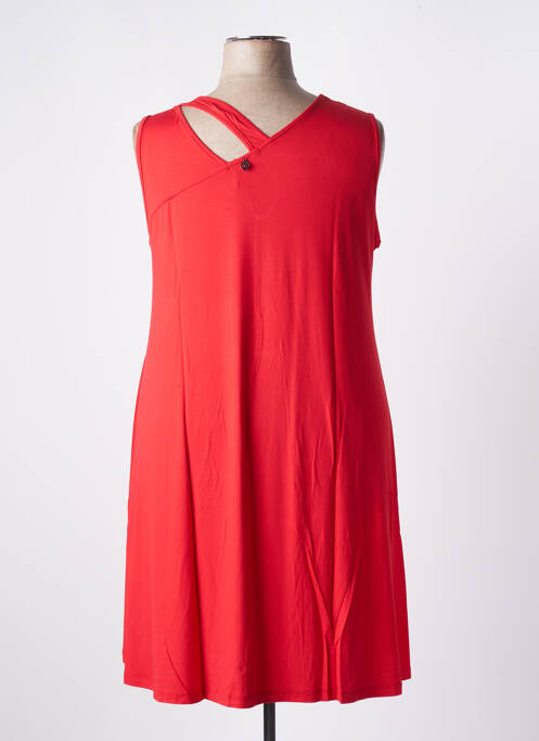 Robe mi-longue rouge MALOKA pour femme