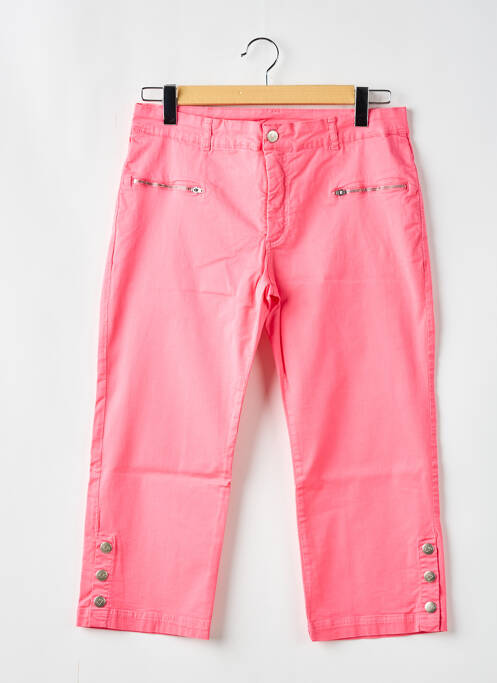 Pantacourt rose PAUL BRIAL pour femme