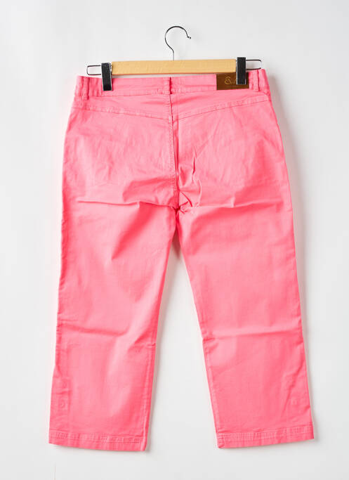 Pantacourt rose PAUL BRIAL pour femme