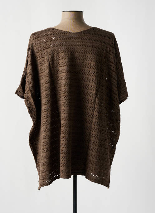 T-shirt taupe G!OZE pour femme