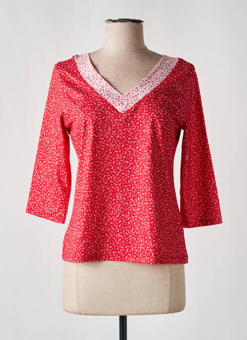 T-shirt rouge PAUL BRIAL pour femme