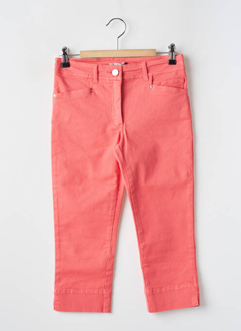Pantacourt orange PAUL BRIAL pour femme