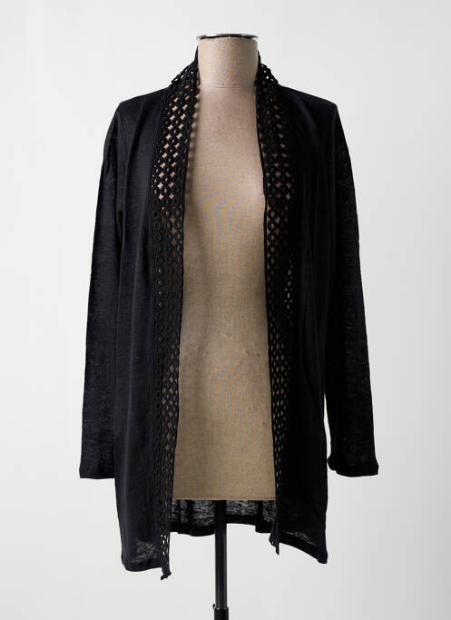 Gilet manches longues noir PAUL BRIAL pour femme