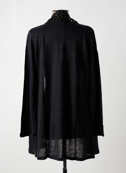 Gilet manches longues noir PAUL BRIAL pour femme