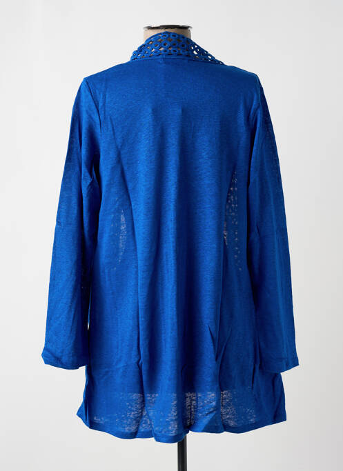 Gilet manches longues bleu PAUL BRIAL pour femme