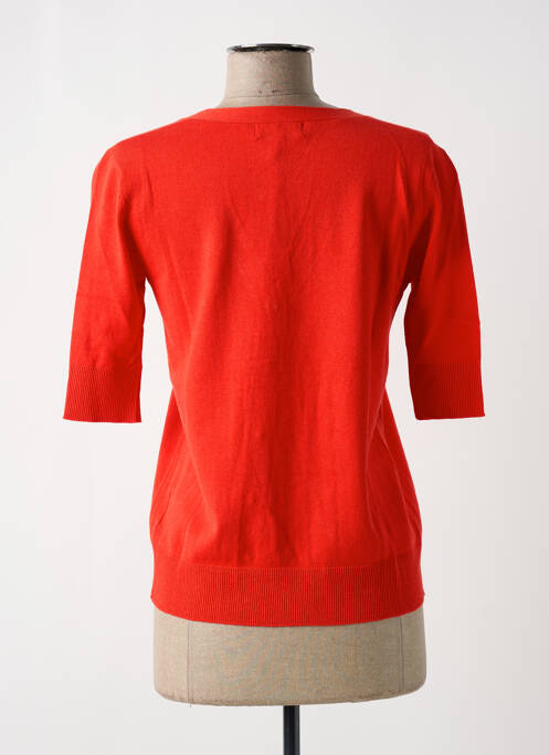 Gilet manches courtes orange PAUL BRIAL pour femme